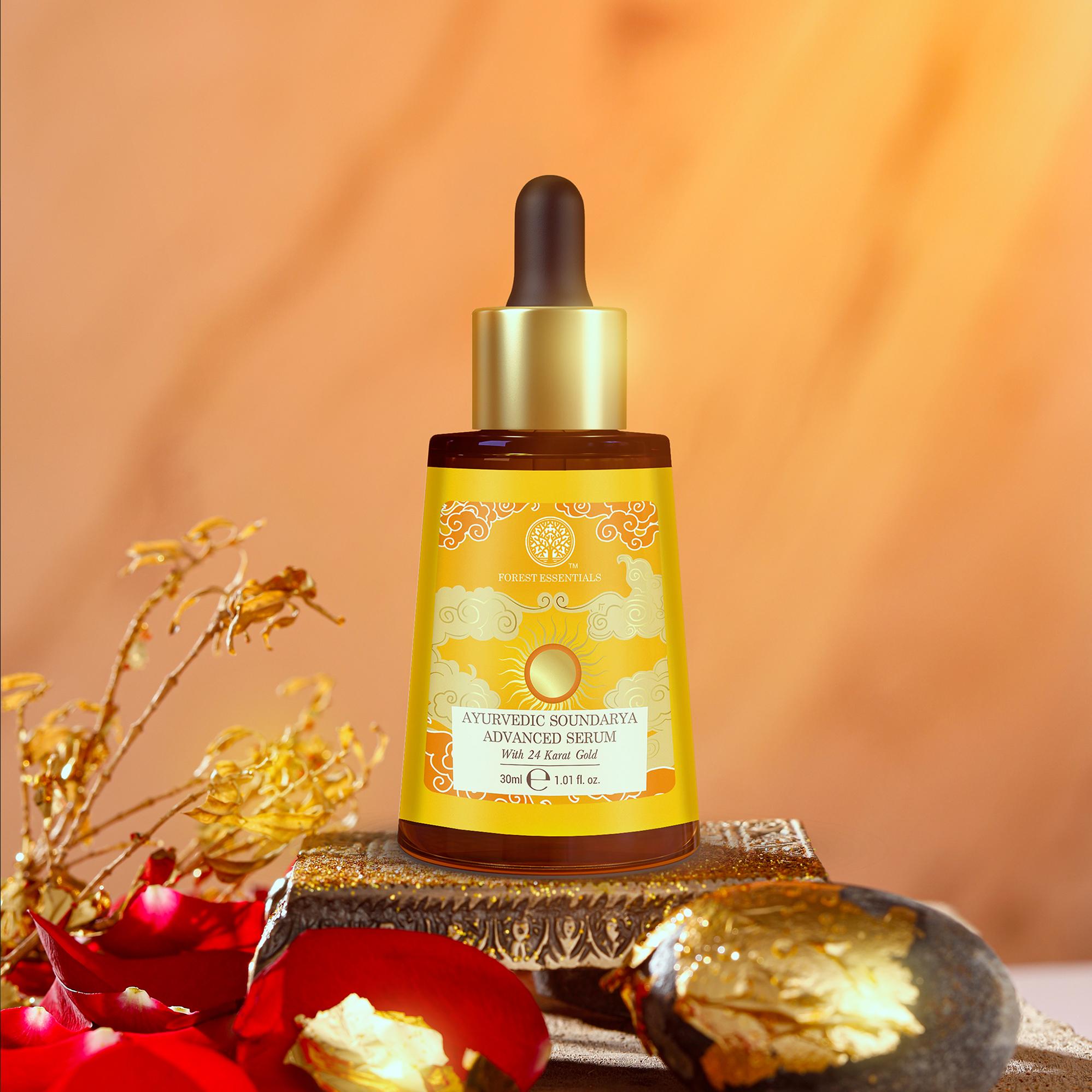 Ayurvedic Soundarya Advanced Serum with 24 Karat Gold