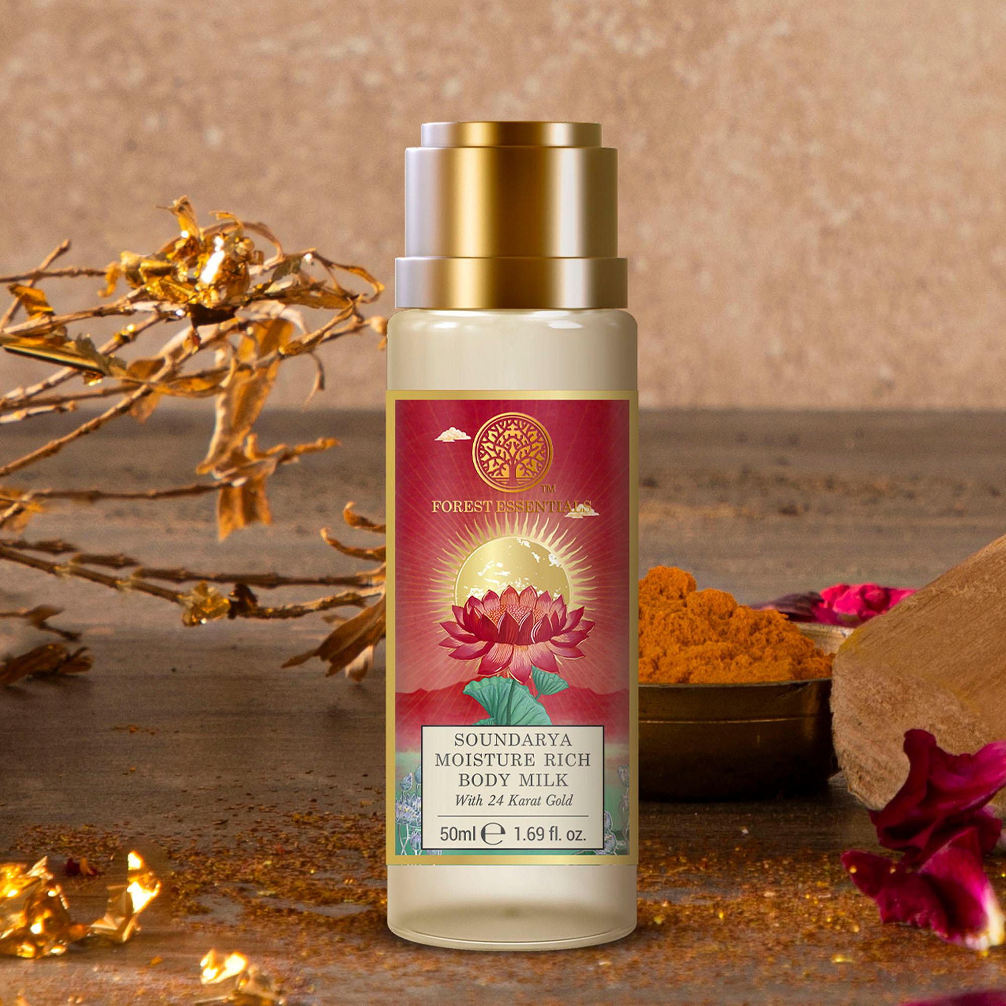 Soundarya Moisture Rich Body Milk with 24 Karat Gold