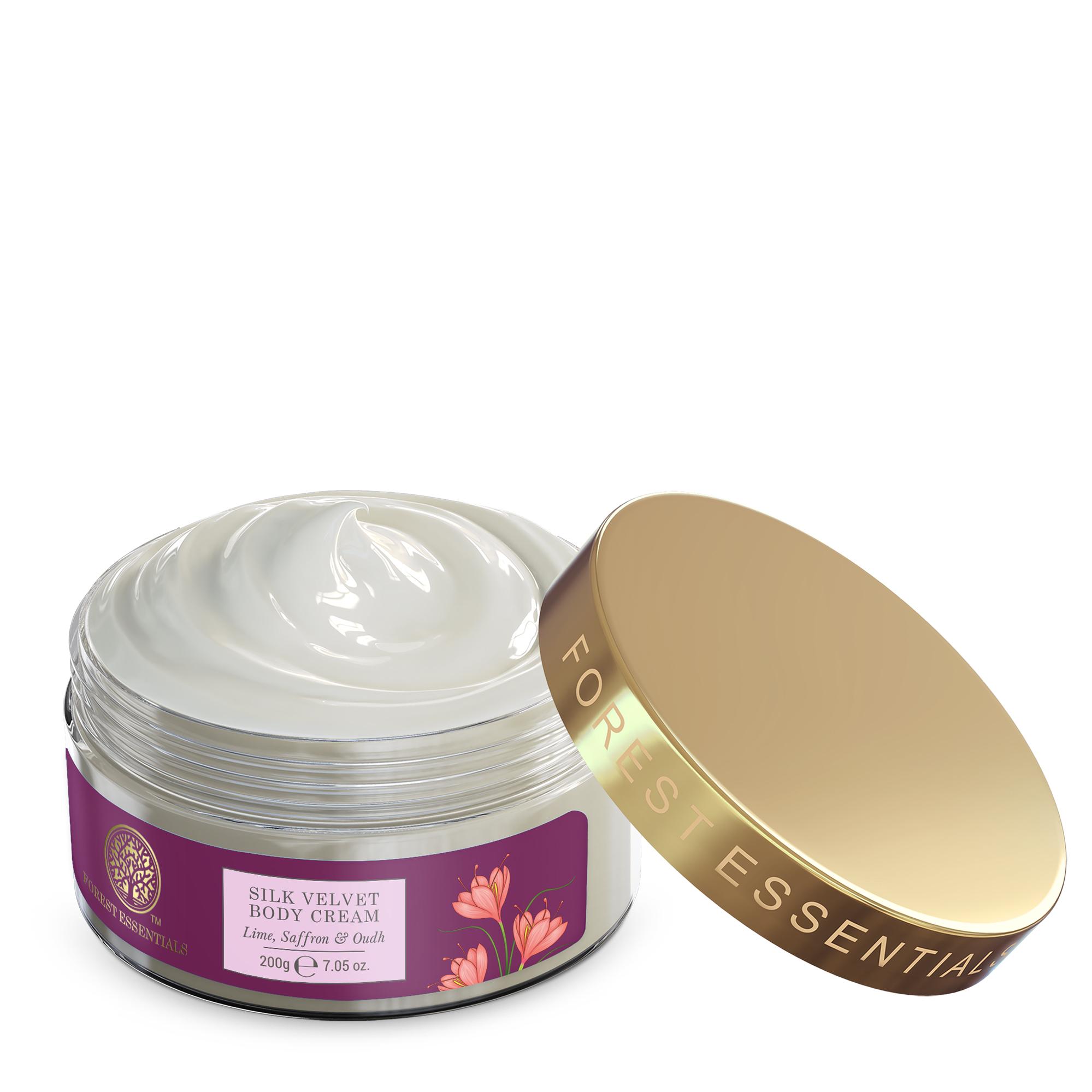 Silk Velvet Body Cream Lime, Saffron & Oudh