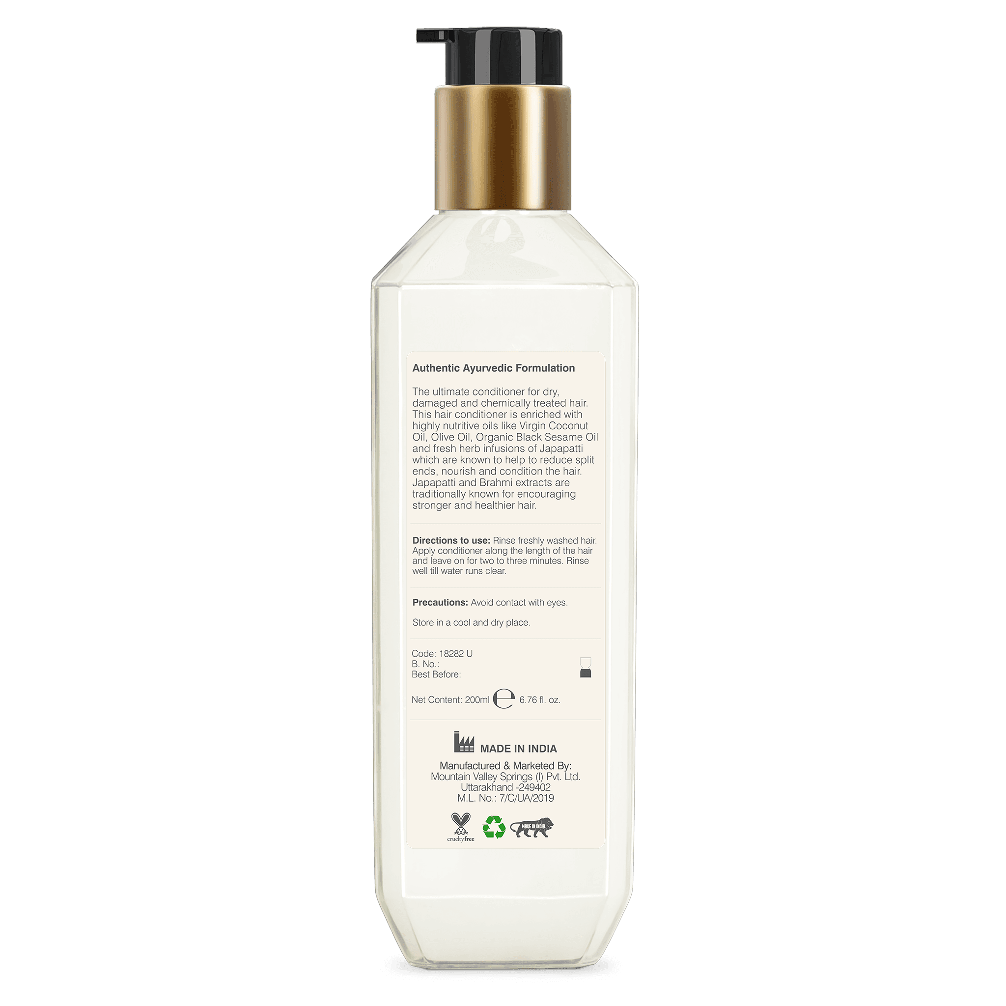 Intense Repair Hair Conditioner Japapatti and Brahmi