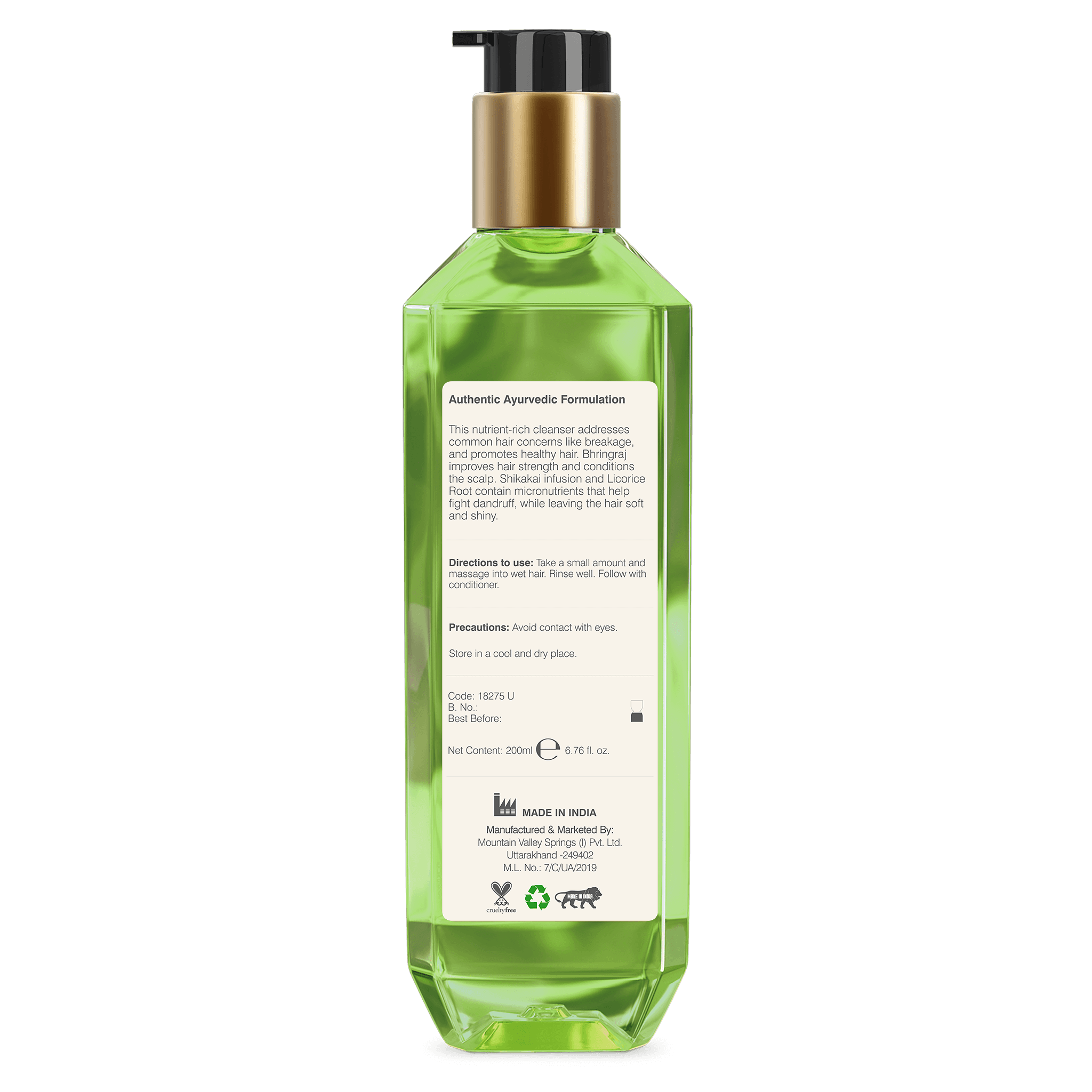 Nourishing Hair Cleanser Bhringraj and Shikakai