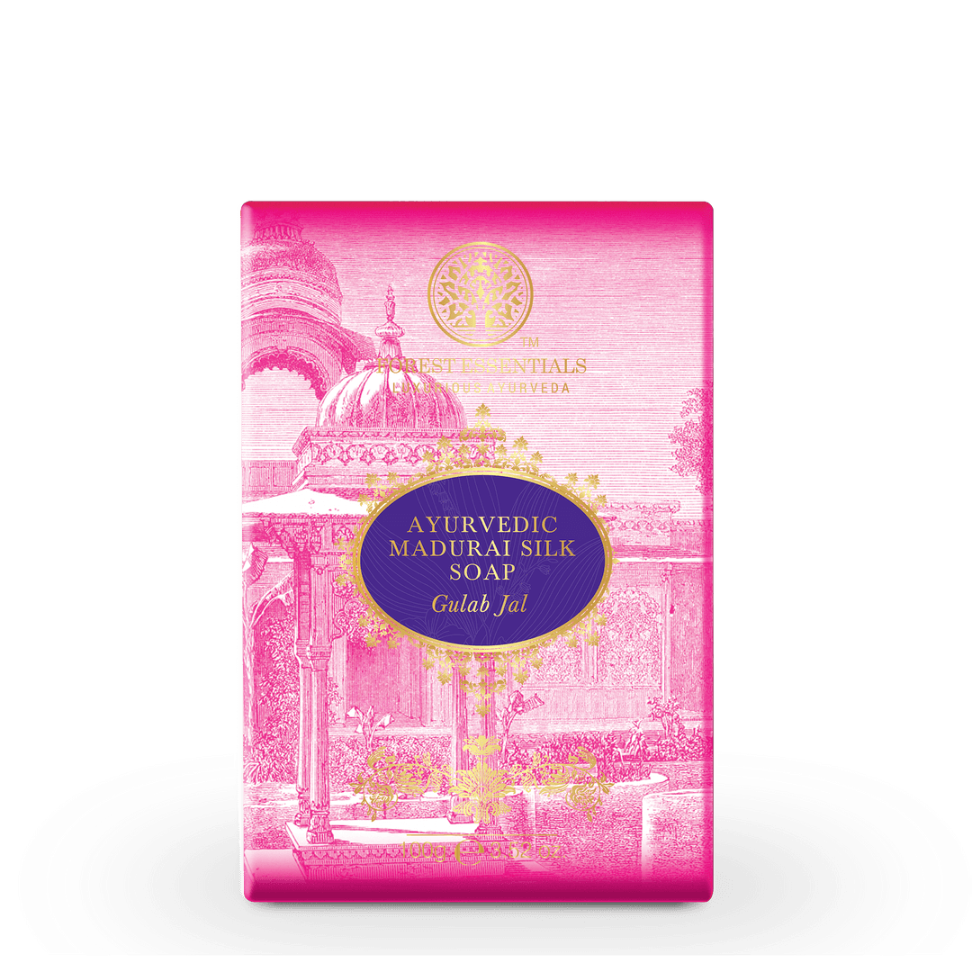 Ayurvedic Madurai Silk Soap Gulab Jal