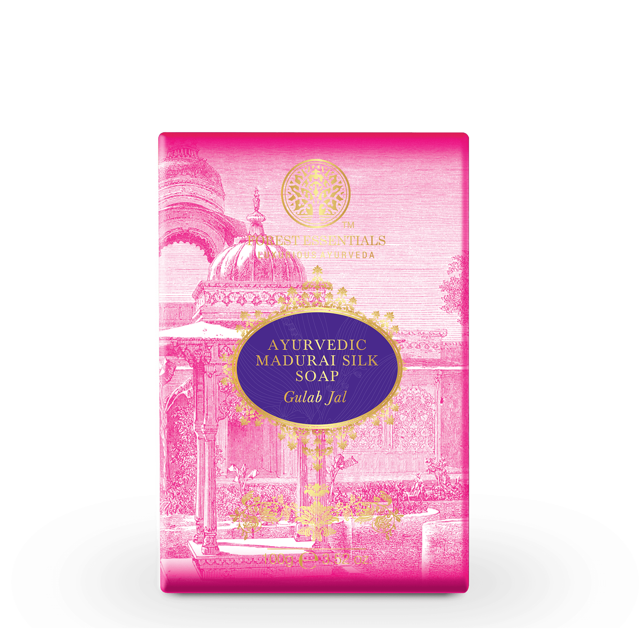 Ayurvedic Madurai Silk Soap Gulab Jal