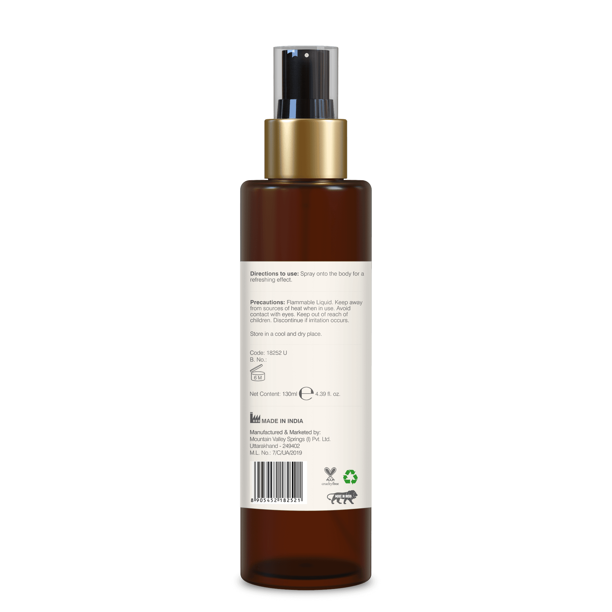 Scented Body Mist - Rose and Cardamom