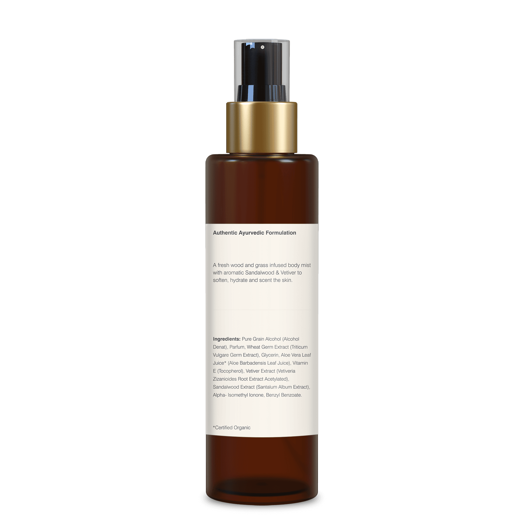 Scented Body Mist Mysore Sandalwood and Vetiver