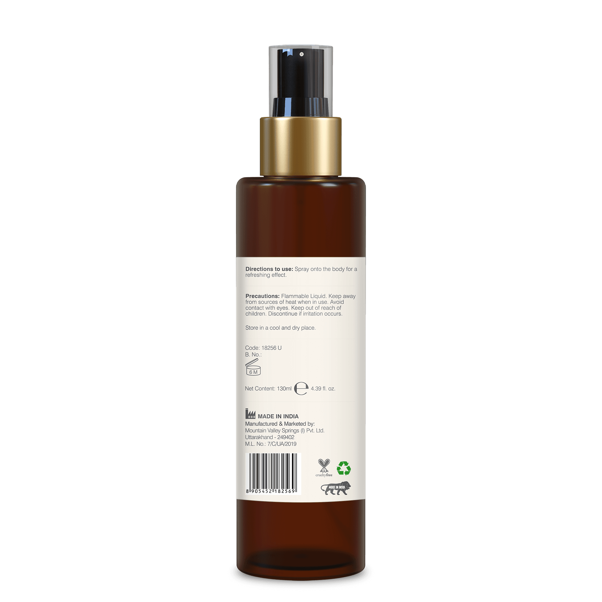 Scented Body Mist Mysore Sandalwood and Vetiver