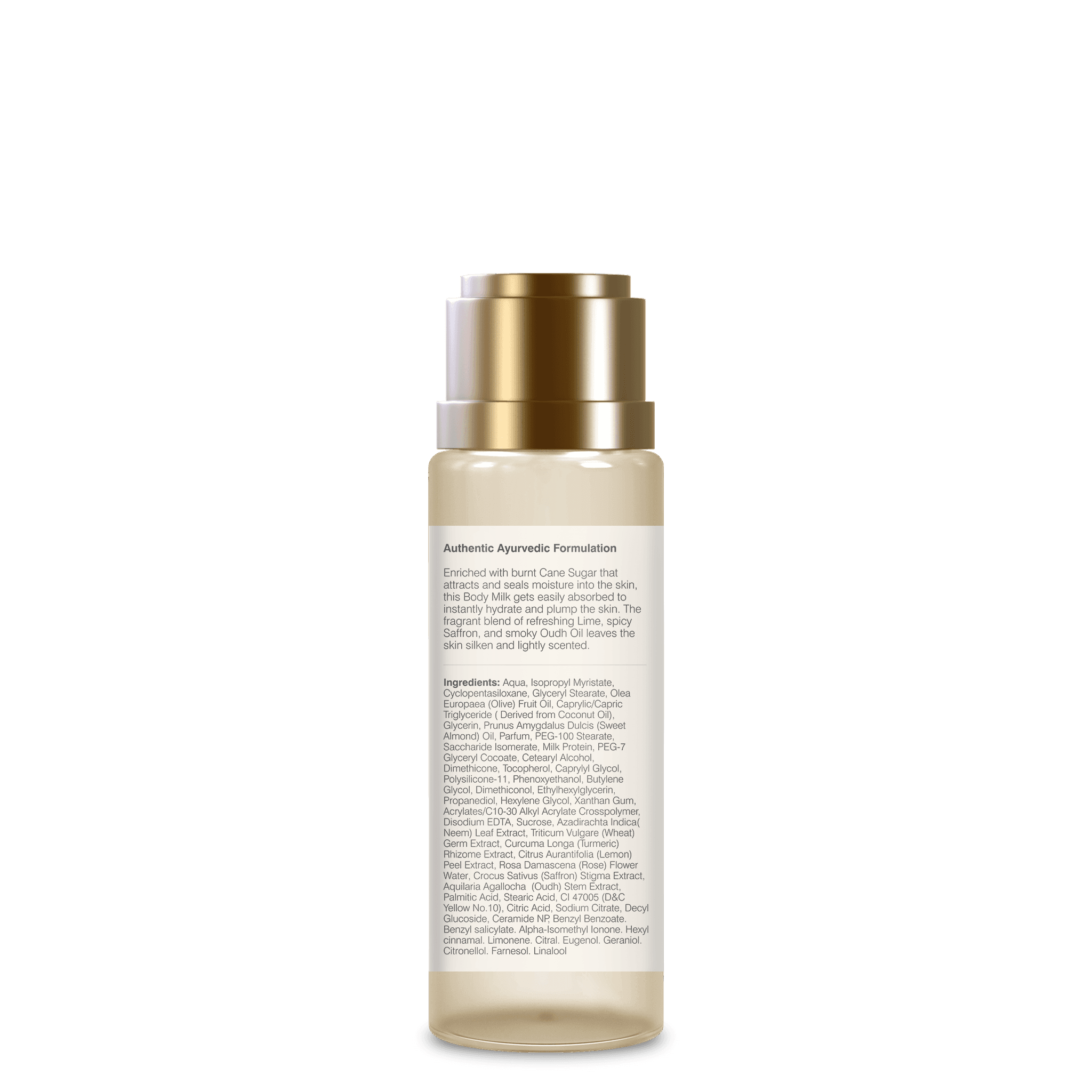 Moisture Rich Body Milk Lime, Saffron & Oudh