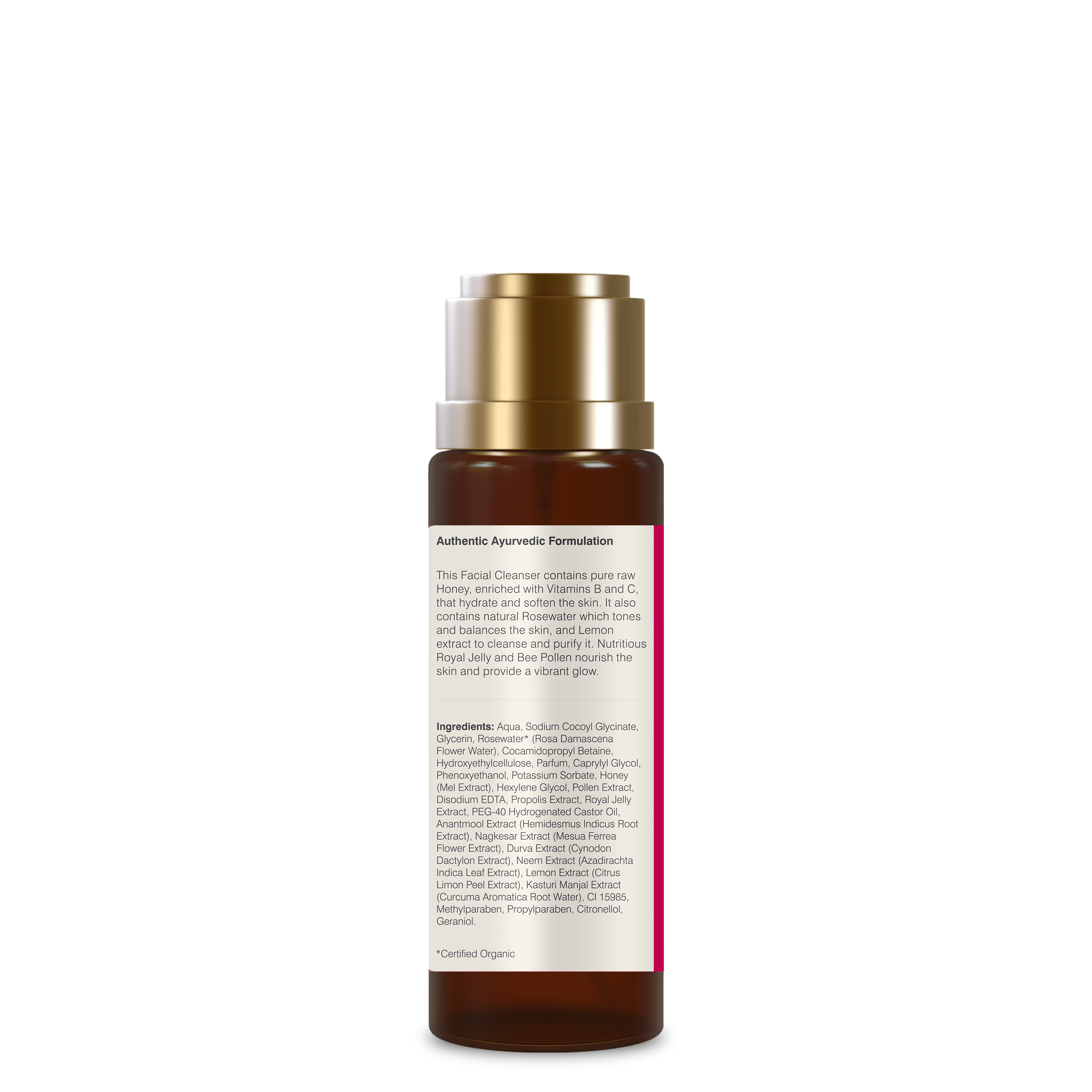 Delicate Facial Cleanser Mashobra Honey Lemon and Rosewater