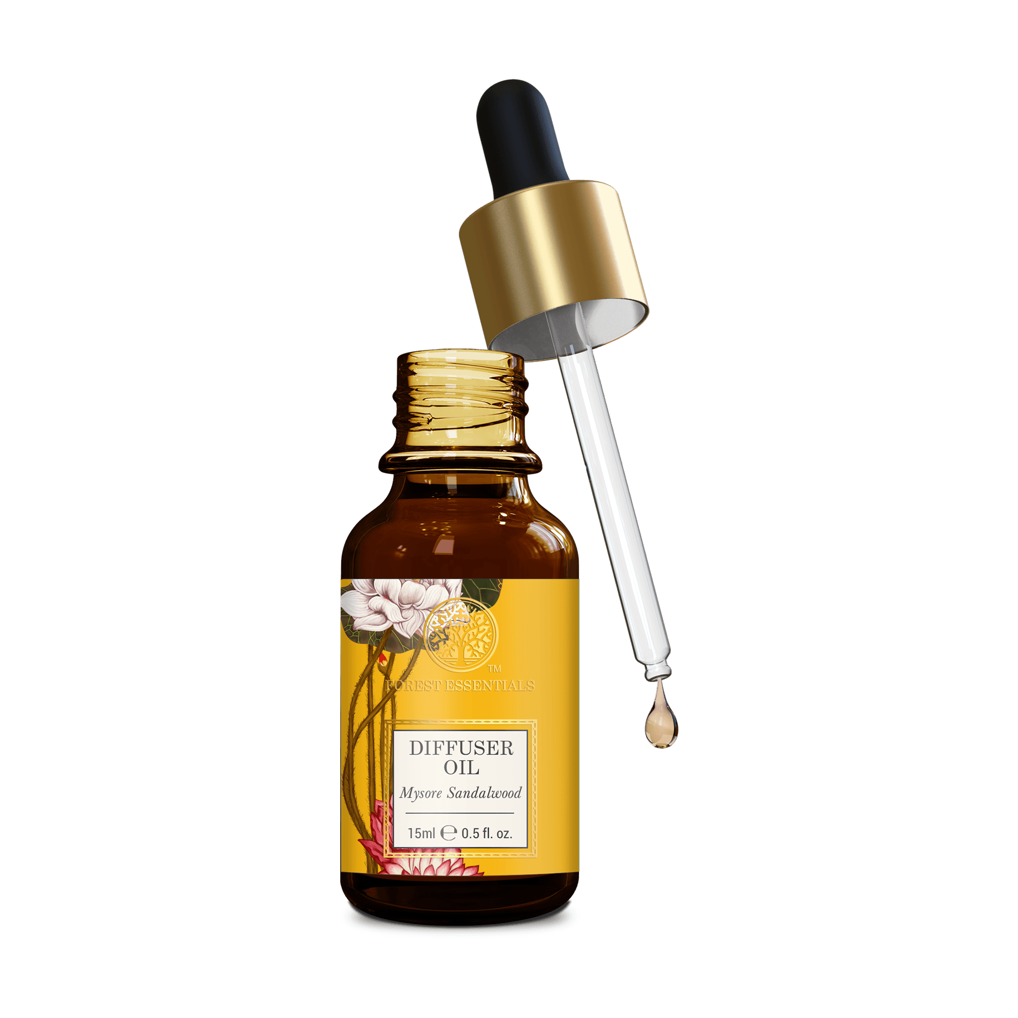 Forest Essentials Diffuser Oil- Mysore Sandalwood Relaxing 15 ml