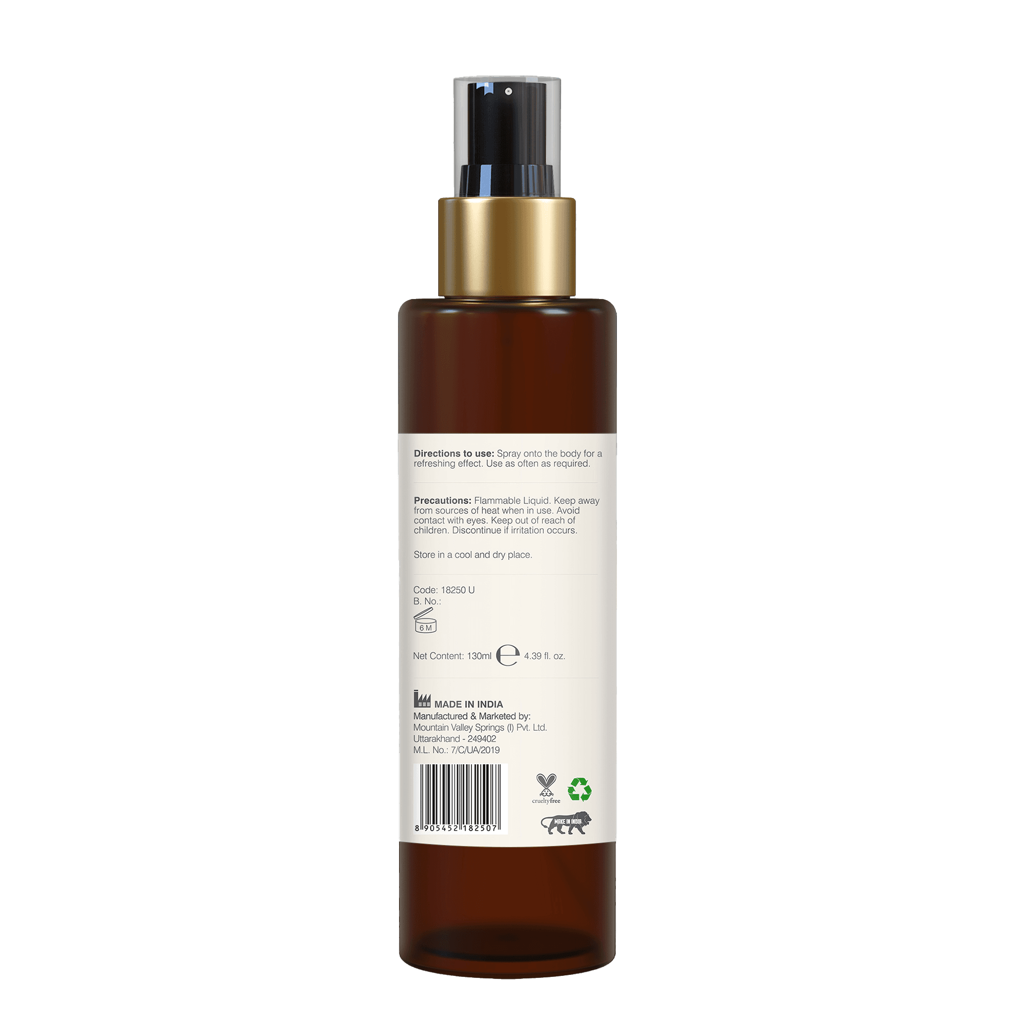 Scented Body Mist - Lime, Saffron & Oudh